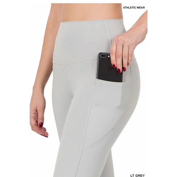 NAVY BLUE- ZENANA-ATHLETIC WIDE WAISTBAND FLARE YOGA PANTS - Picture 6 of 7